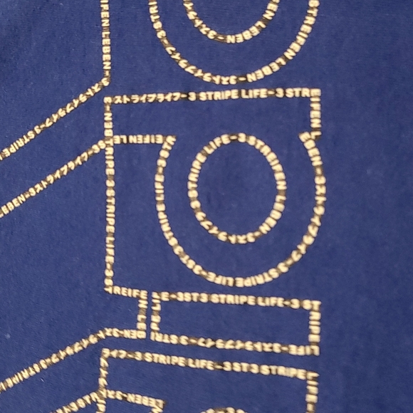 Mens Medium Adidas The Go-To Tee Blue - Picture 2 of 3